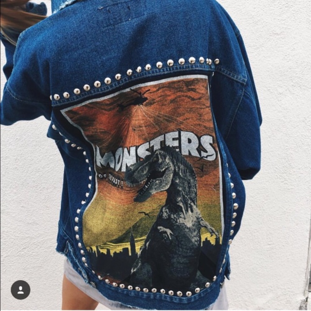 LF monster jean jacket NWOT